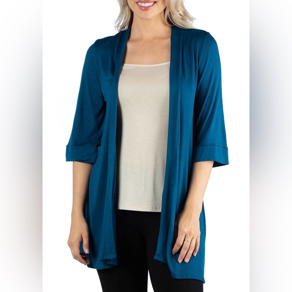 24Seven Open Front Cardigan